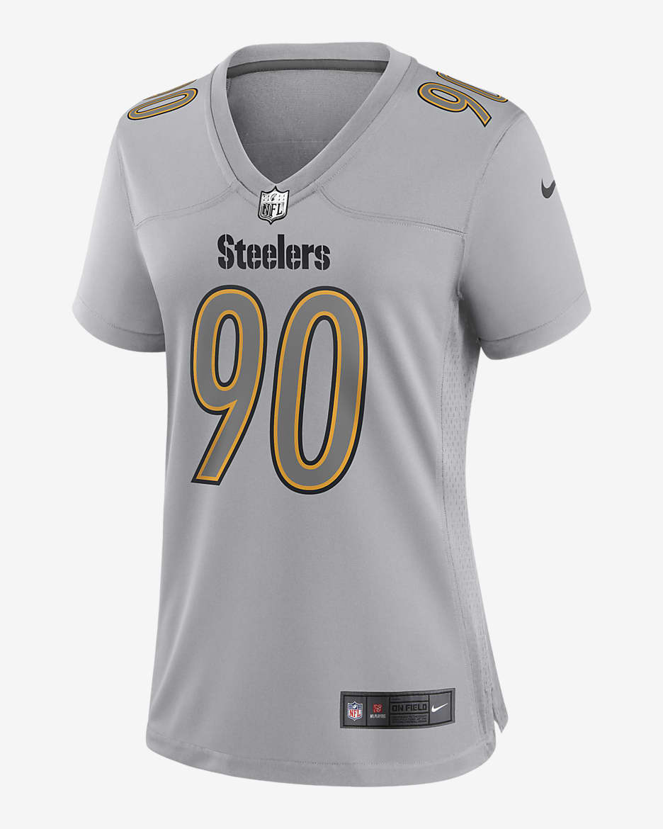 NFL Pittsburgh Steelers Atmosphere T.J. Watt Women s Fashion Football Jersey. Nike